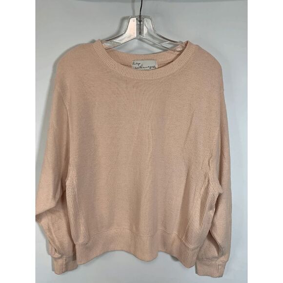 Vintage Havana Women's Soft Knit Sweater Long Sleeve Crew Neck Peach Small - Picture 1 of 7